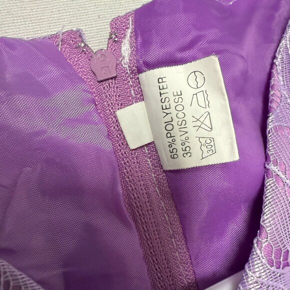 Unk Brand Purple Dress Size 7 Little Girls Formal Party Cosstume - Picture 7 of 8